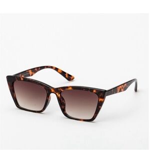 Retro Tortoise Print Cat Eye Sunglasses
